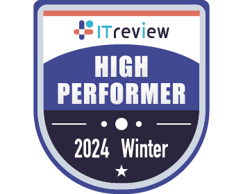 ITreview Grid Award 2024 Winter「HIGH PERFORMER」受賞バッジ